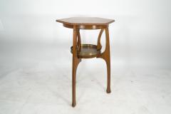 Gustave Serrurier Bovy Gustave Serrurier Bovy Style an Oak Secessionist Side Table with Octagonal Top - 4182584