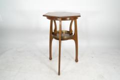 Gustave Serrurier Bovy Gustave Serrurier Bovy Style an Oak Secessionist Side Table with Octagonal Top - 4182586