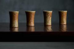 Gustave Tiffoche Ceramic Goblets and Pitcher By Gustave Tiffoche France 1970s - 3909103