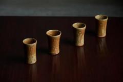 Gustave Tiffoche Ceramic Goblets and Pitcher By Gustave Tiffoche France 1970s - 3909106