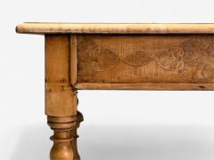 Gustavian Bleached Wood Barley Twist Table Europe 18th 19th c  - 4239259