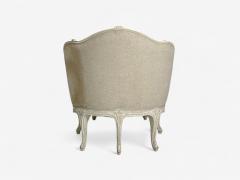 Gustavian Distressed White Paint Linen Swedish Daybed Sweden 20th c  - 4139147