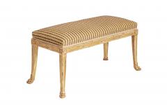 Gustavian Giltwood Window Bench - 4731631