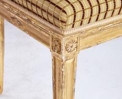 Gustavian Giltwood Window Bench - 4731635