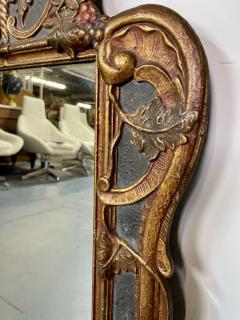 Gustavian Italian Wall Console Mirror Cornucopia Motif Parcel Gilt Decorated - 2991383