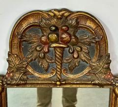 Gustavian Italian Wall Console Mirror Cornucopia Motif Parcel Gilt Decorated - 2991384