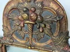 Gustavian Italian Wall Console Mirror Cornucopia Motif Parcel Gilt Decorated - 2991385