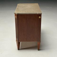 Gustavian Louis XVI Style Small Swedish Chest Brass Marble Sweden 1970s - 3636170