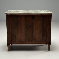 Gustavian Louis XVI Style Swedish Commode Birch Marble Brass 1950s - 3641814