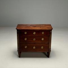 Gustavian Louis XVI Style Swedish Commode Mahogany Brass Sweden c 1800s - 3648245