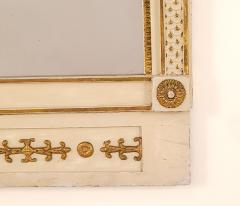 Gustavian Mirror with Old Plate and Enamel Paint Sweden circa 1820 - 2958673