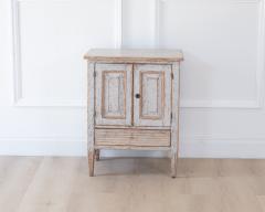 Gustavian Nightstand in Light Grey Paint circa 1830 - 4791604