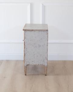 Gustavian Nightstand in Light Grey Paint circa 1830 - 4791607