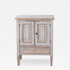 Gustavian Nightstand in Light Grey Paint circa 1830 - 4791775