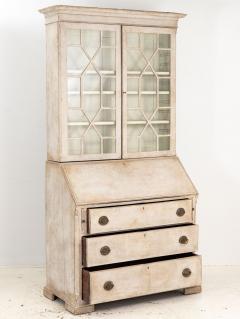 Gustavian Style Drop Front or Slant Front Secretary Late 19th Century - 3392535