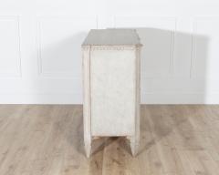 Gustavian Style Painted Chest of Drawers with Brass Handles - 4282385