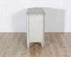 Gustavian Style Painted Chest of Drawers with Brass Handles - 4282438