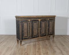 Gustavian Style Painted Sideboard with Reeded Doors circa 1900 - 4223338