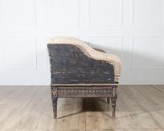 Gustavian Style Painted Tr gsofa with Carved Base circa 1920 - 4223218