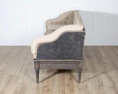 Gustavian Style Painted Tr gsofa with Carved Base circa 1920 - 4223229