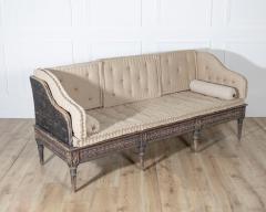 Gustavian Style Painted Tr gsofa with Carved Base circa 1920 - 4223235