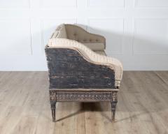 Gustavian Style Painted Tr gsofa with Carved Base circa 1920 - 4223258