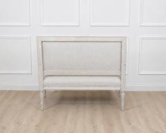 Gustavian Style Settee in Linen circa 1900 - 4758060