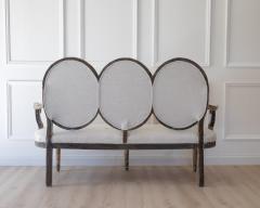 Gustavian Style Sofa in Original Black Paint circa 1880 - 4791543