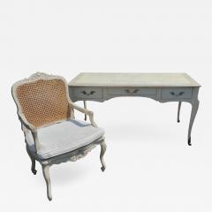 Gustavian Style Swedish Empire Writing Table Desk Chair - 2086159