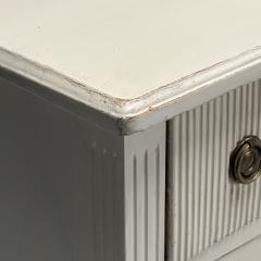 Gustavian Swedish Commode Louis XVI Style White Paint Distressed 1990s - 3633296