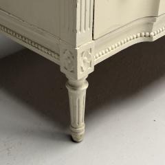 Gustavian Swedish Commode Louis XVI Style White Paint Distressed 1990s - 3633297