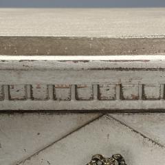 Gustavian Swedish Commodes Beige Paint Distressed Brass Sweden 19th C  - 3633528