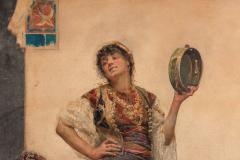 Gustavo Simoni Italian 1845 1926 A Watercolor of An Orientalist Dancer 1890 - 2593860