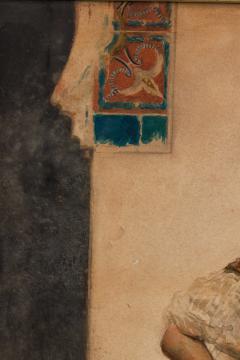 Gustavo Simoni Italian 1845 1926 A Watercolor of An Orientalist Dancer 1890 - 2593869
