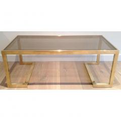 Guy LeFevre 1960S GUY LEFEVERE SOLID BRASS COFFEE TABLE - 796089