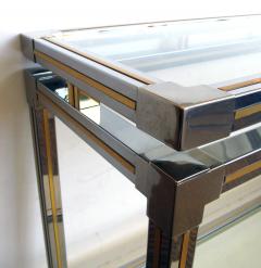 Guy LeFevre A Good Quality Chrome and Brass Console Table by Guy LeFevre for Maison Jansen - 609594