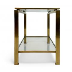 Guy LeFevre Brass and Glass Side Table by Guy Le Fevre - 4444306