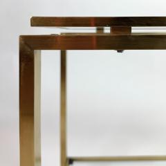Guy LeFevre Brass and Glass Side Table by Guy Le Fevre - 4444308