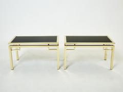 Guy LeFevre French Brass end tables Guy Lefevre for Maison Jansen 1970s - 2300500