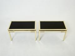 Guy LeFevre French Brass end tables Guy Lefevre for Maison Jansen 1970s - 2300501