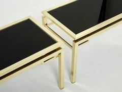 Guy LeFevre French Brass end tables Guy Lefevre for Maison Jansen 1970s - 2300503