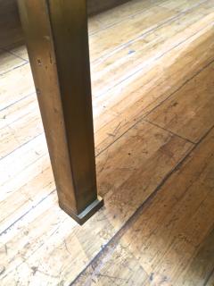 Guy LeFevre Guy Lefevre Pair of Big Oxidized Bronze and Eglomis Mirror Coffee Tables - 615645