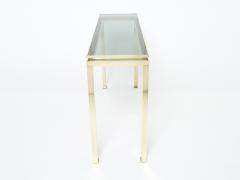 Guy LeFevre Guy Lefevre brass console table for Maison Jansen 1970s - 2215841