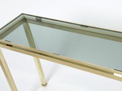 Guy LeFevre Guy Lefevre brass console table for Maison Jansen 1970s - 2215842