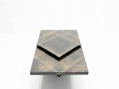 Guy LeFevre Guy Lefevre for Ligne Roset lacquered brass bar coffee table 1970s - 1555261