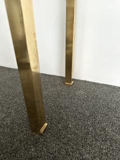 Guy LeFevre Lacquered Console Table and Brass by Guy Lefevre France 1970s - 3373159