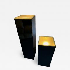 Guy LeFevre Pair of Lacquered Column Lamp by Guy Lefevre France 1970s - 1203811