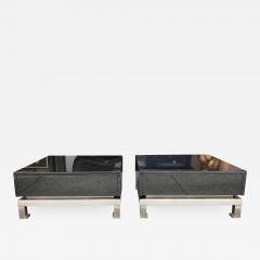 Guy LeFevre Pair of Lacquered Tables by Guy Lefevre for Maison Jansen France 1970s - 657065