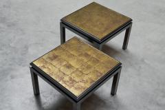 Guy LeFevre Pair of Side Tables in Verre glomis Guy Lefevre for Maison Jansen - 4396200