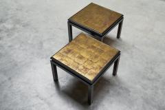 Guy LeFevre Pair of Side Tables in Verre glomis Guy Lefevre for Maison Jansen - 4528711